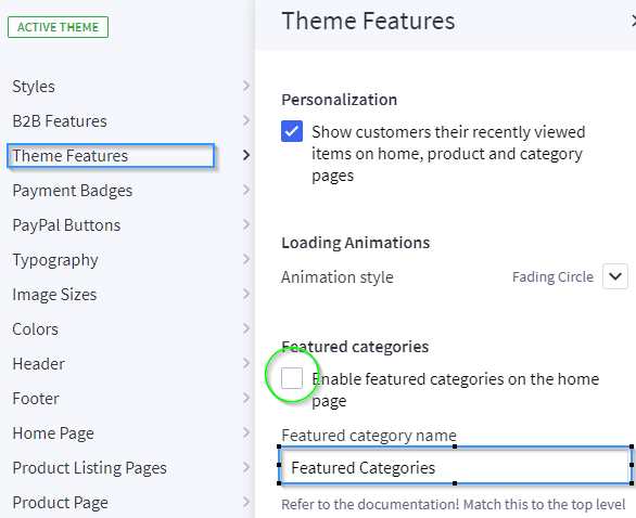 Camden - Theme Features