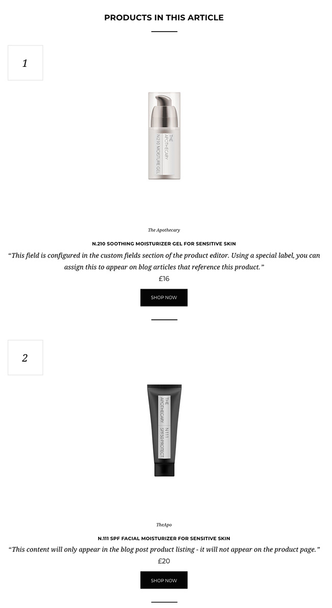 Linked Products