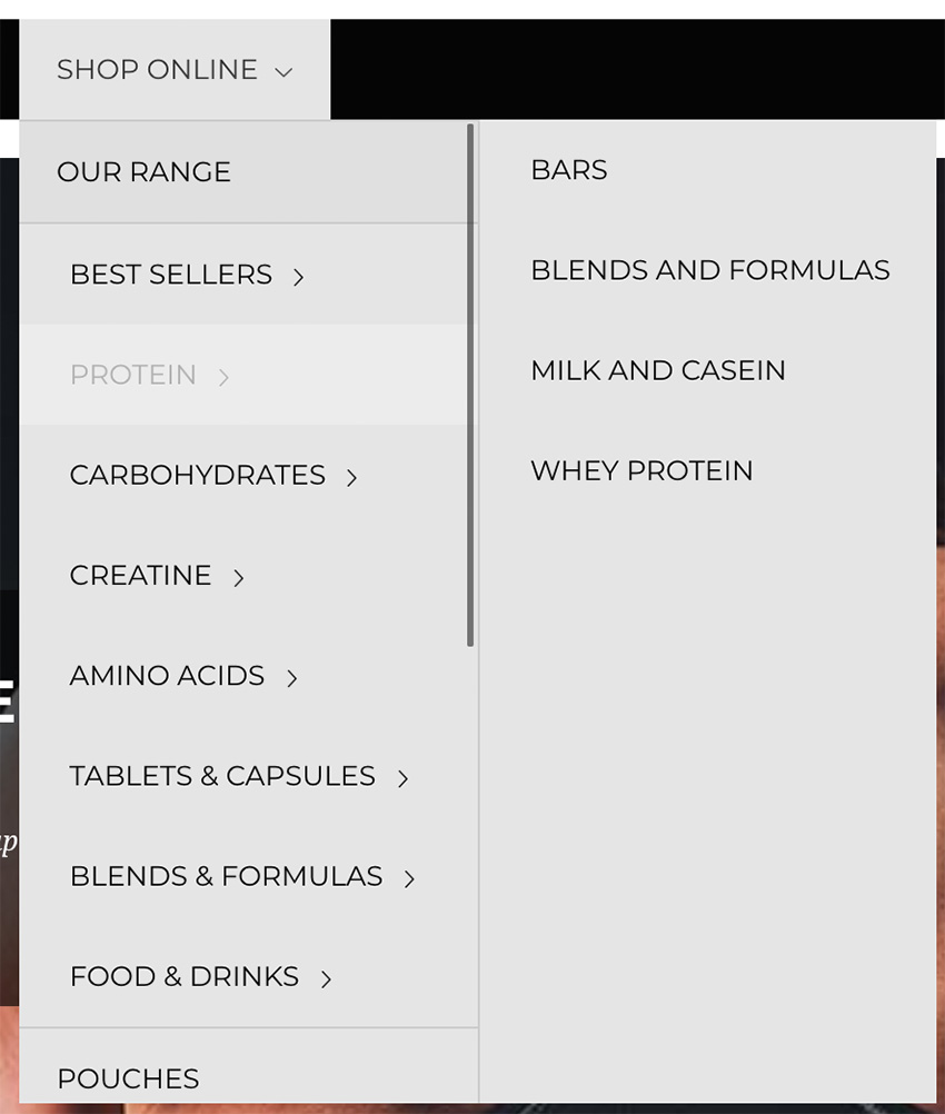 Enclosed Expanded Dropdown
