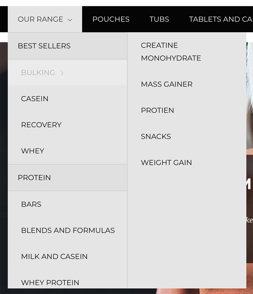 Expanded Dropdown